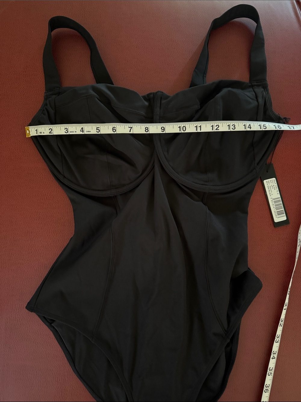 TA3 Lifty Black Underwire One Piece Swimsuit Size Large Reg/Long J/K Cup NWT - Picture 6 of 10